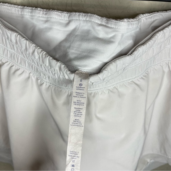 Lululemon Anew White Running shorts 4 inch - Picture 8 of 12